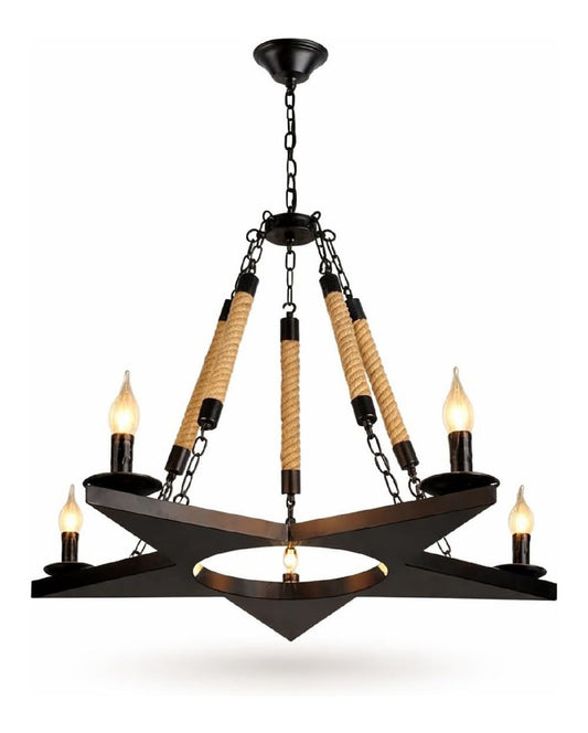 Stile vintage lampadario decorativo stile industriale nero