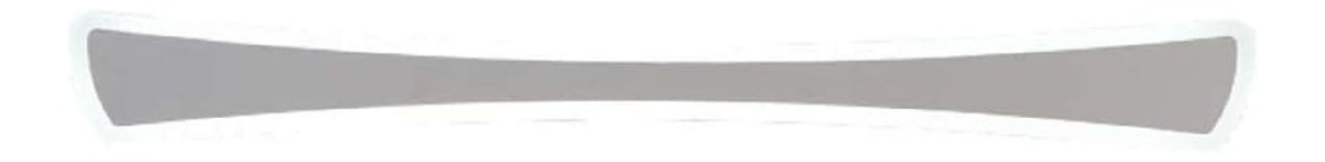 Applique da parete struttura in metallo design geometrico bianco