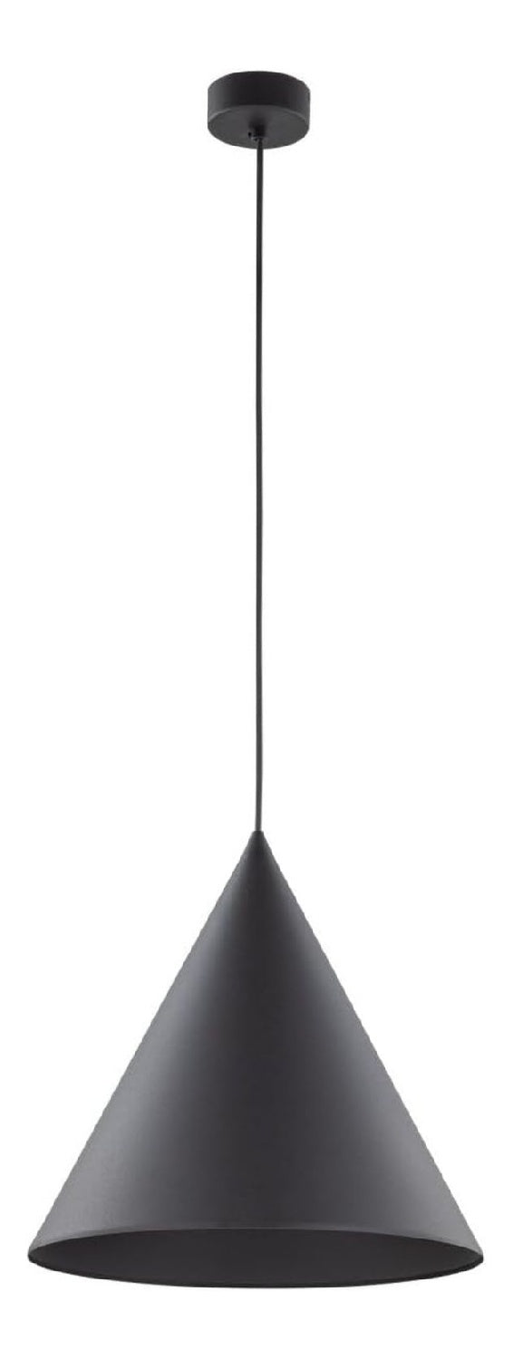 Lampada a sospensione 165 cm regolabile nero