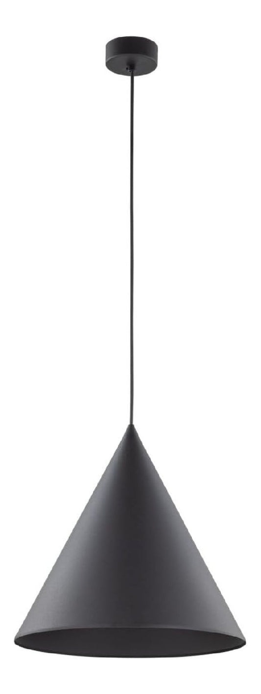 Lampada a sospensione 165 cm regolabile nero