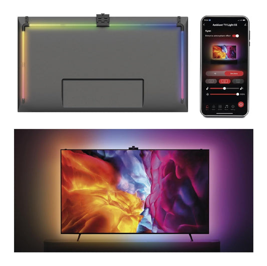 Striscia LED 139 cm regolabile nero