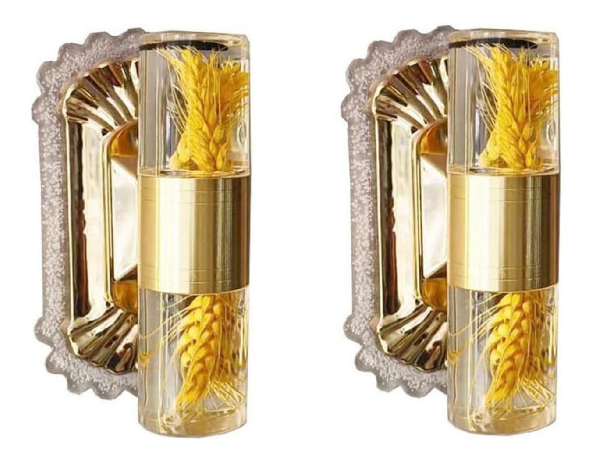 Applique da parete dimmerabile regolabile oro struttura in metallo