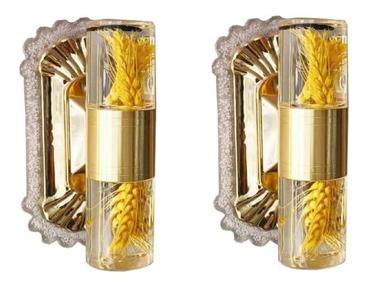 Applique da parete dimmerabile regolabile oro struttura in metallo
