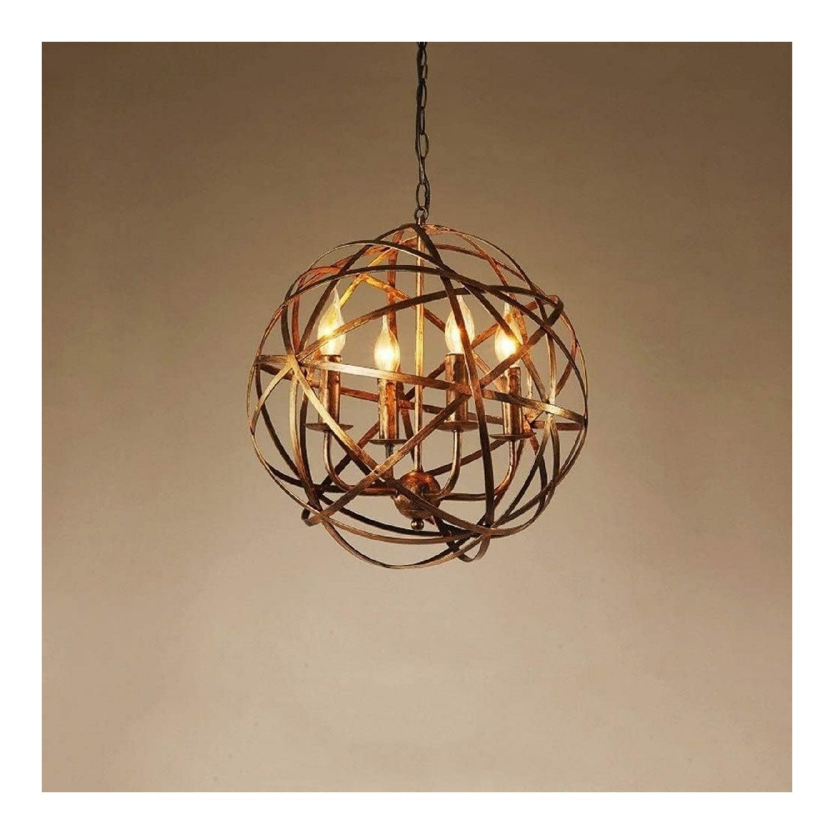Plafoniera da soffitto struttura in metallo regolabile oro