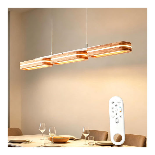 Illuminazione sospesa Lampadario cucina lampadario pranzo legno bianco