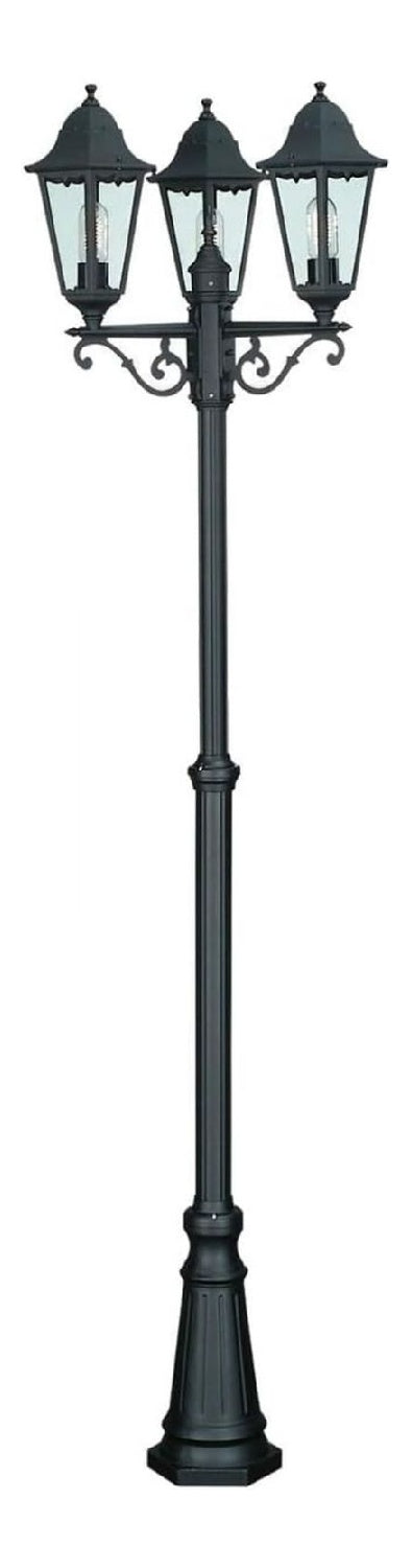 Lampada da esterno 2.500 cm con diffusore in vetro nero