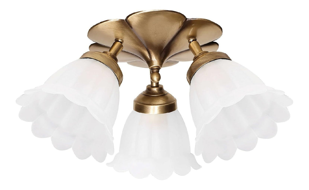 Plafoniera da soffitto 75 cm finitura ottone ottone