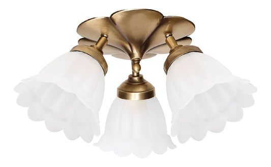 Plafoniera da soffitto 75 cm finitura ottone ottone