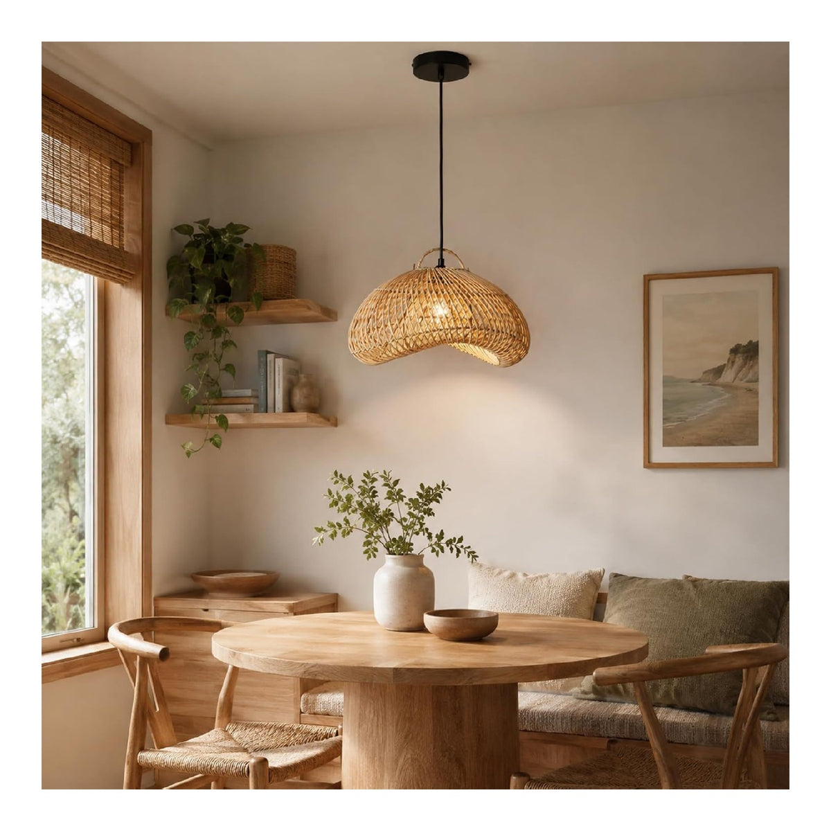 Lampada a sospensione 40 cm struttura in metallo nero