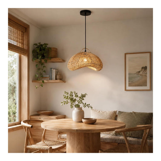 Lampada a sospensione 40 cm struttura in metallo nero