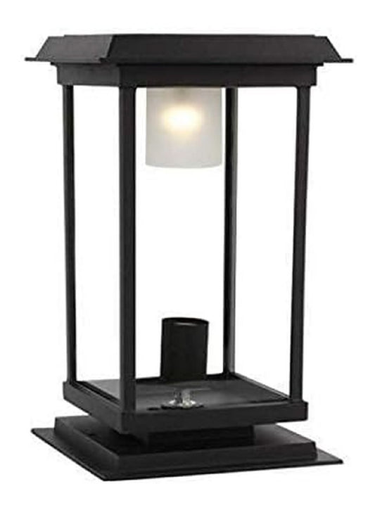 Lampada da esterno alimentazione solare con diffusore in vetro nero