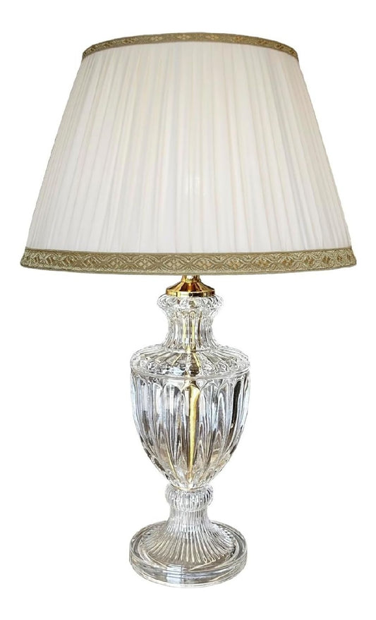 Lampada da tavolo 56 cm con cristalli oro