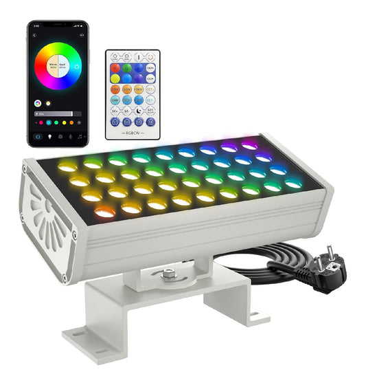 Faretto orientabile Faretto Esterno RGB, Controllo Smart bianco
