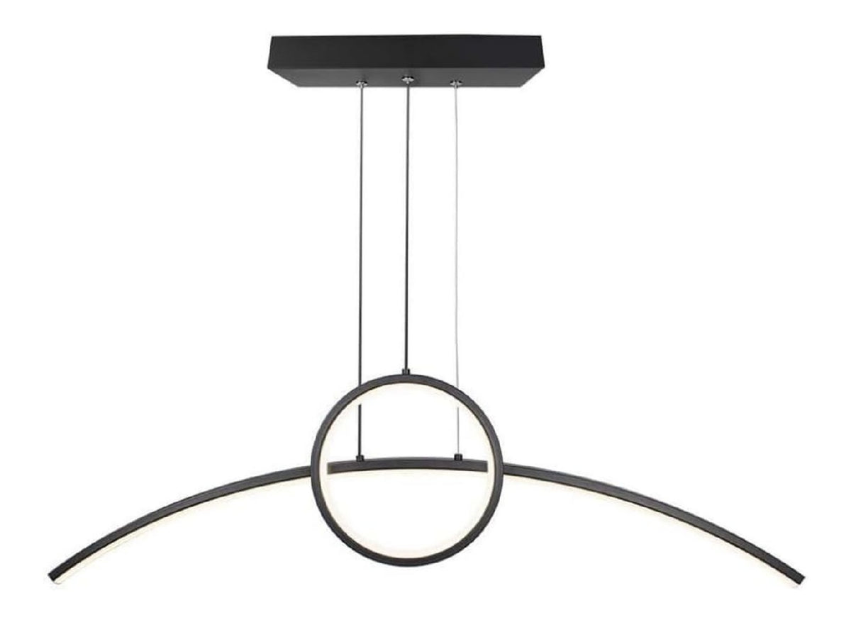 Lampadario decorativo Lampadario Sospensione, Anello Combinato Barra bianco
