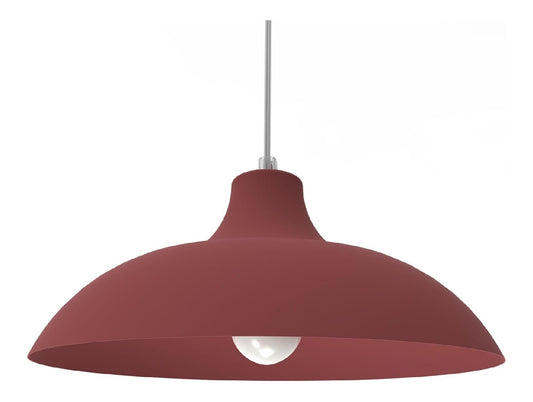 Lampada a sospensione struttura in metallo LED integrato rosso