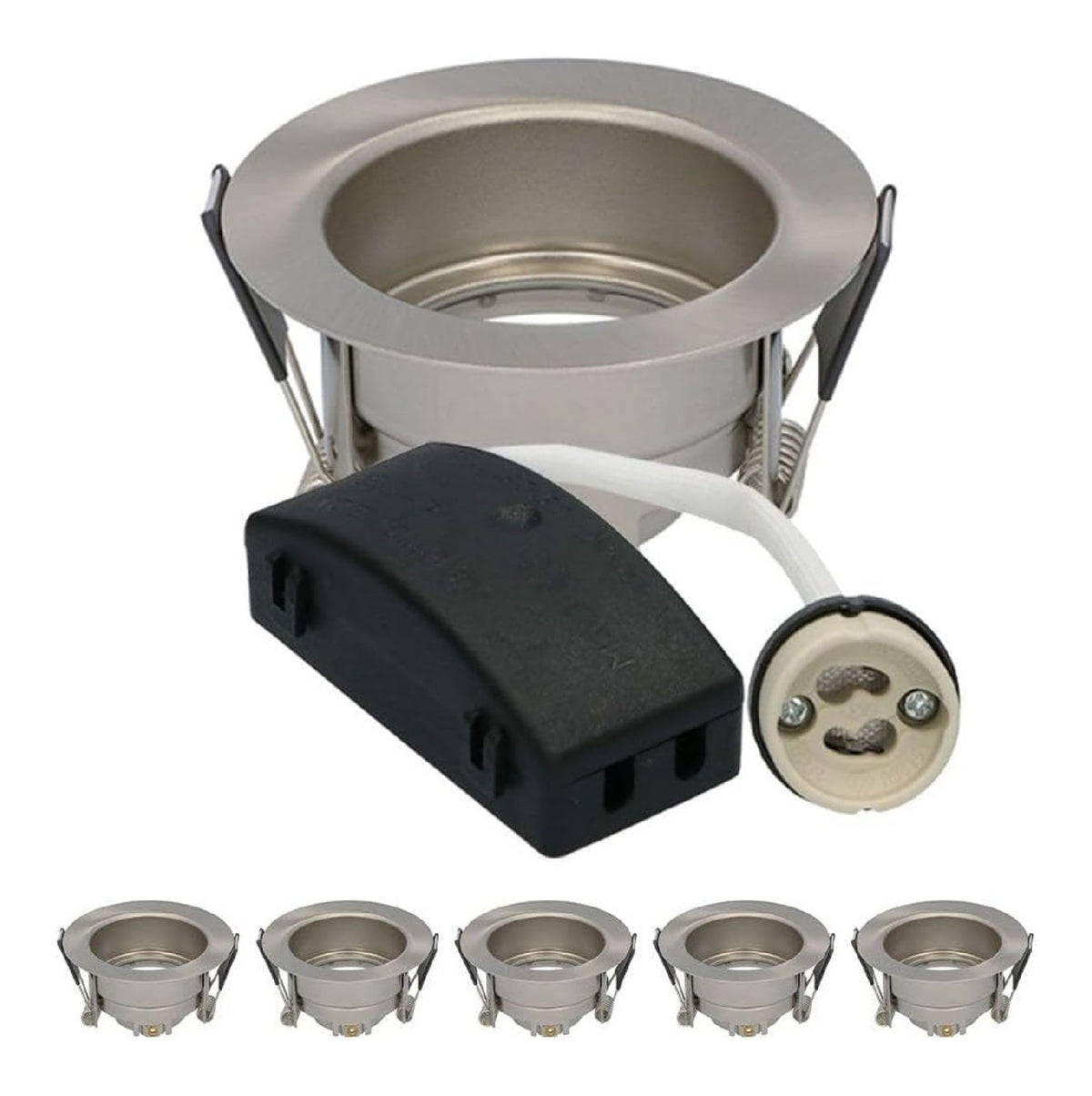 HOFTRONIC Faretti incasso Bagno esterno con diffusore in vetro in alluminio oro