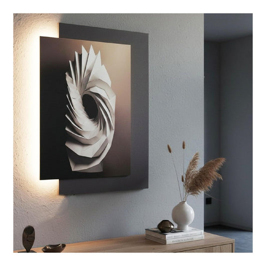 Arnusa Quadro parete illuminazione indiretta, dimmerabile regolabile bianco