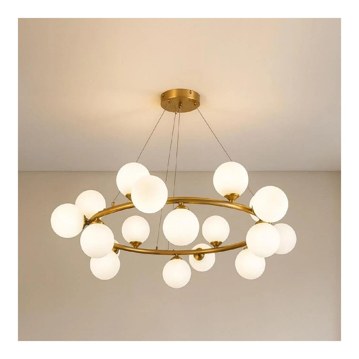 Lampadario a soffitto regolabile diffusore in vetro bronzo