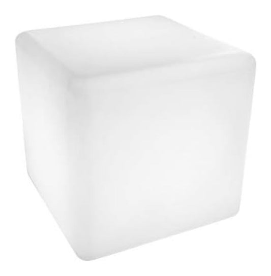 Cubo luminoso cambio luce colori, regolabile con telecomando bianco