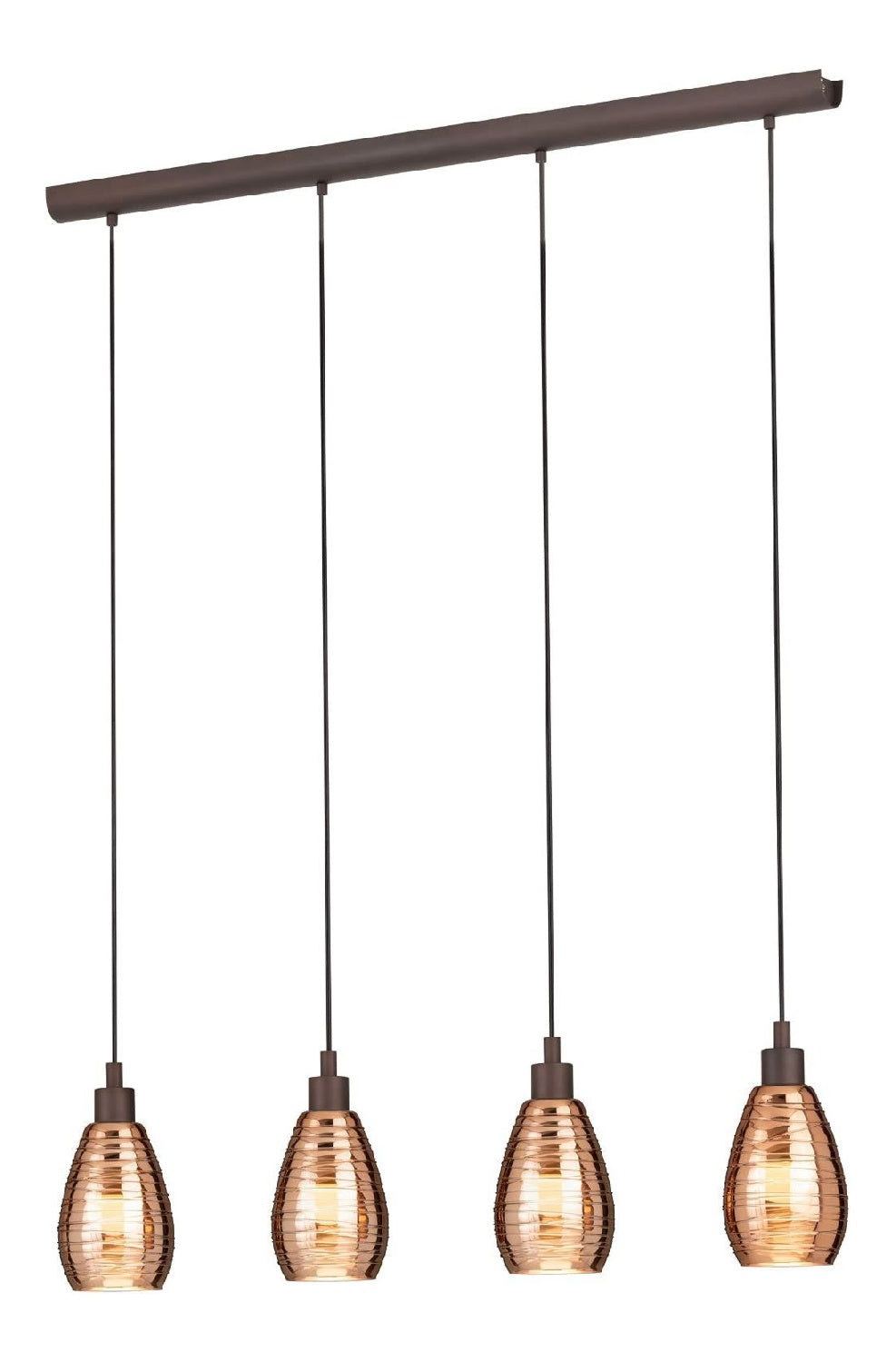 Lampada da terra marrone