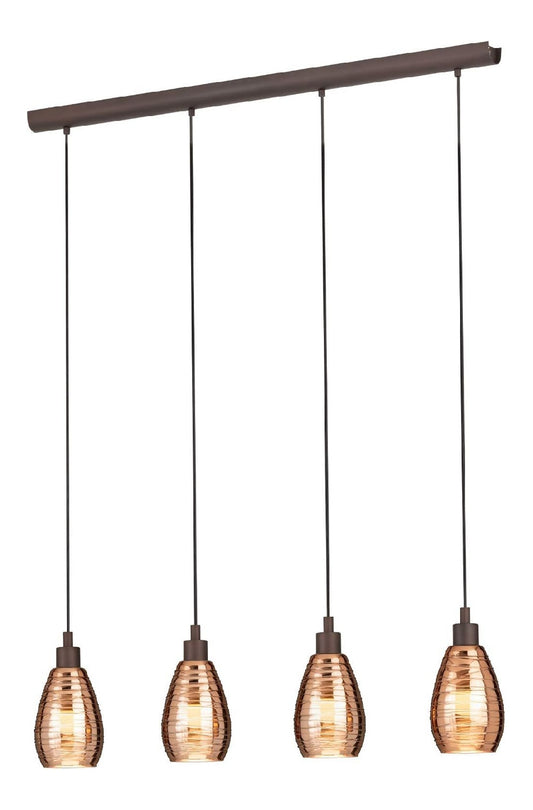 Lampada da terra marrone