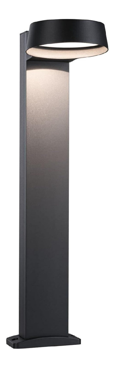 Paletto dilluminazione Capea Grand antracite in alluminio LED integrato bianco