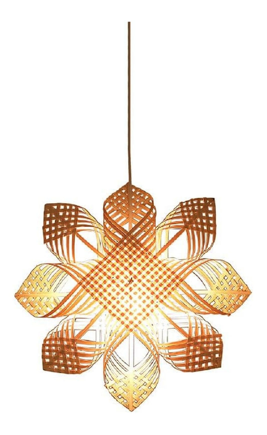 Lampadario decorativo Lampadario creativo fiocco neve intrecciato nero