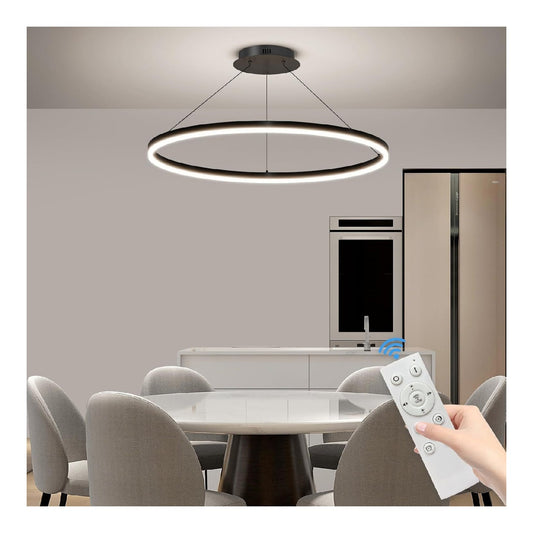 Lampadario decorativo Mikeru Tavolo Pranzo Luce Sospensione, nero