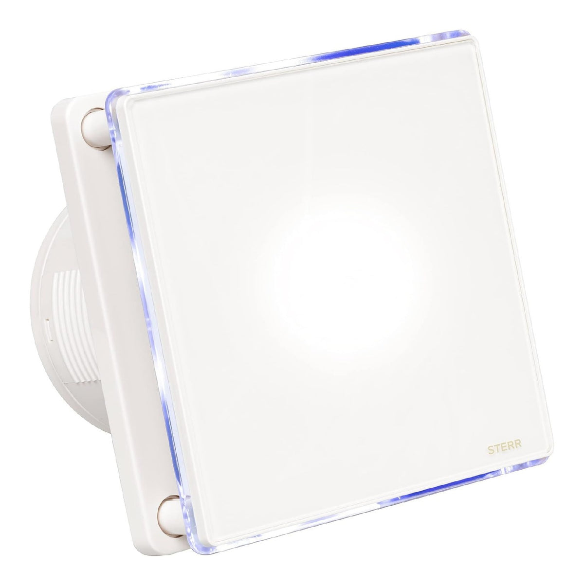 Ventilatori bagno LED integrato con vetro bianco