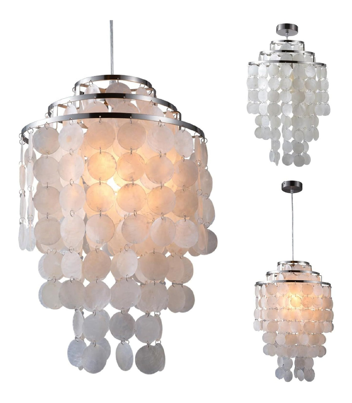 Lampadario decorativo 50 cm regolabile nero