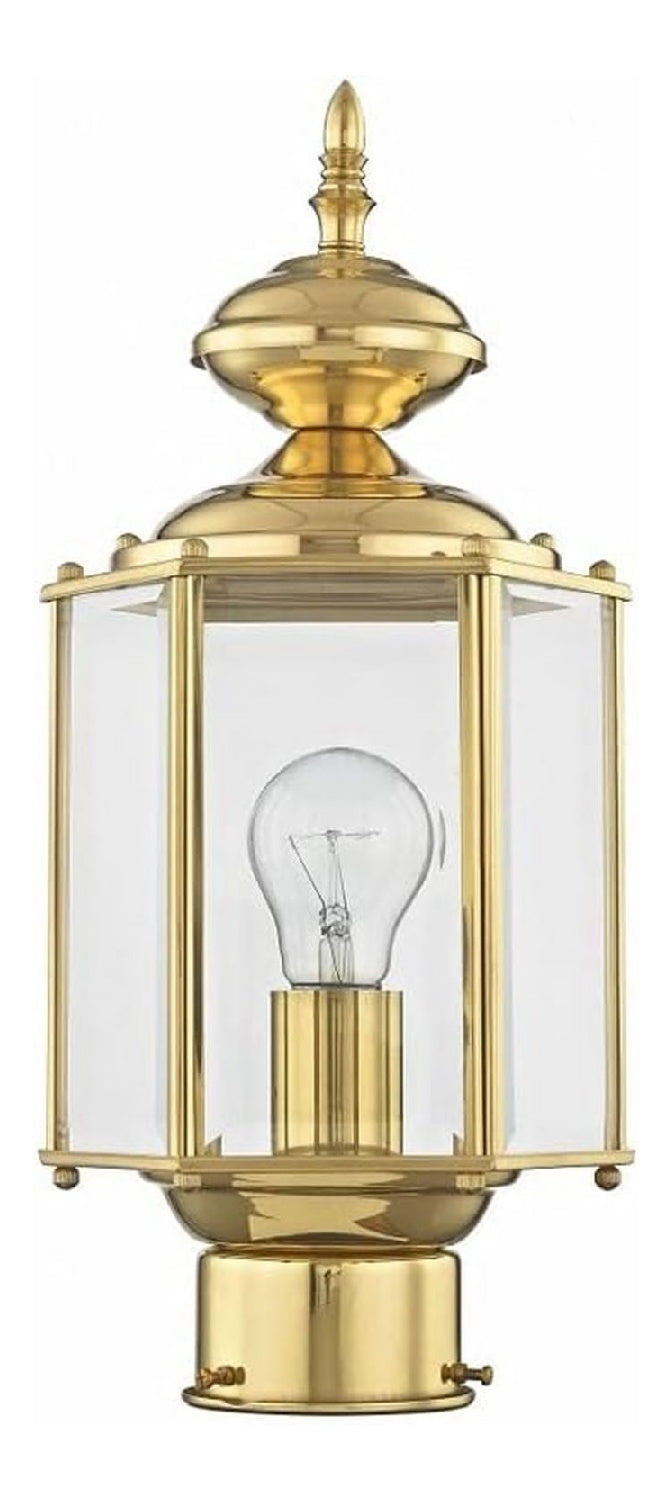 Illuminazione a parete Livex Lighting Palo Esterni paralumi ottone