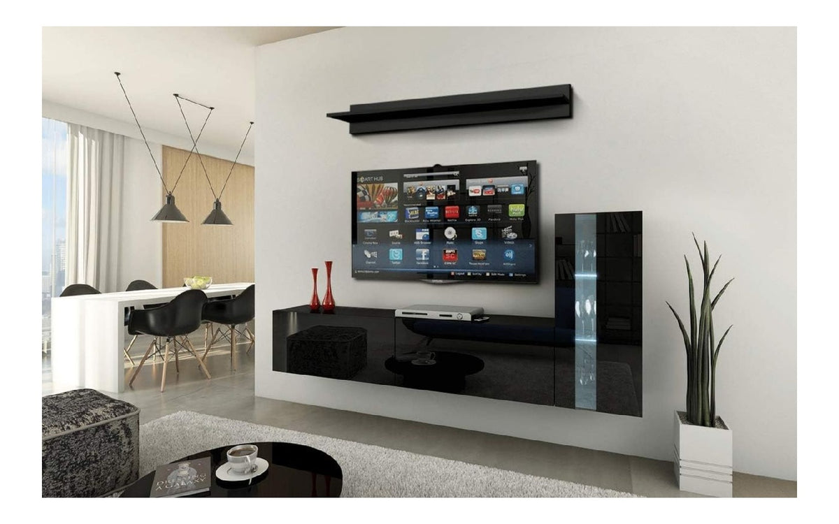 Applique da parete LED integrato nero