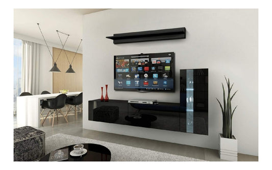 Applique da parete LED integrato nero