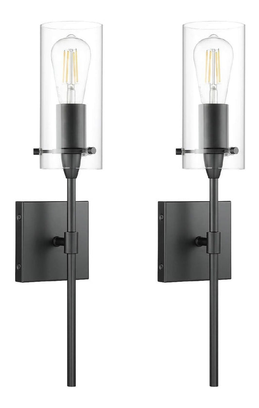 Lampada da parete XiNBEi Lighting Lampade Parete Nere trasparente