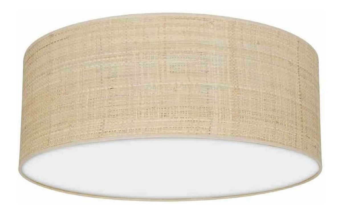 Milagro Lampada soffitto MARSHALL WHITE/RATTAN linea minimalista bianco