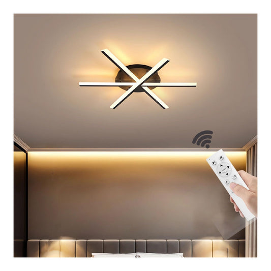 Plafoniera da soffitto dimmerabile regolabile nero regolabile struttura in metallo