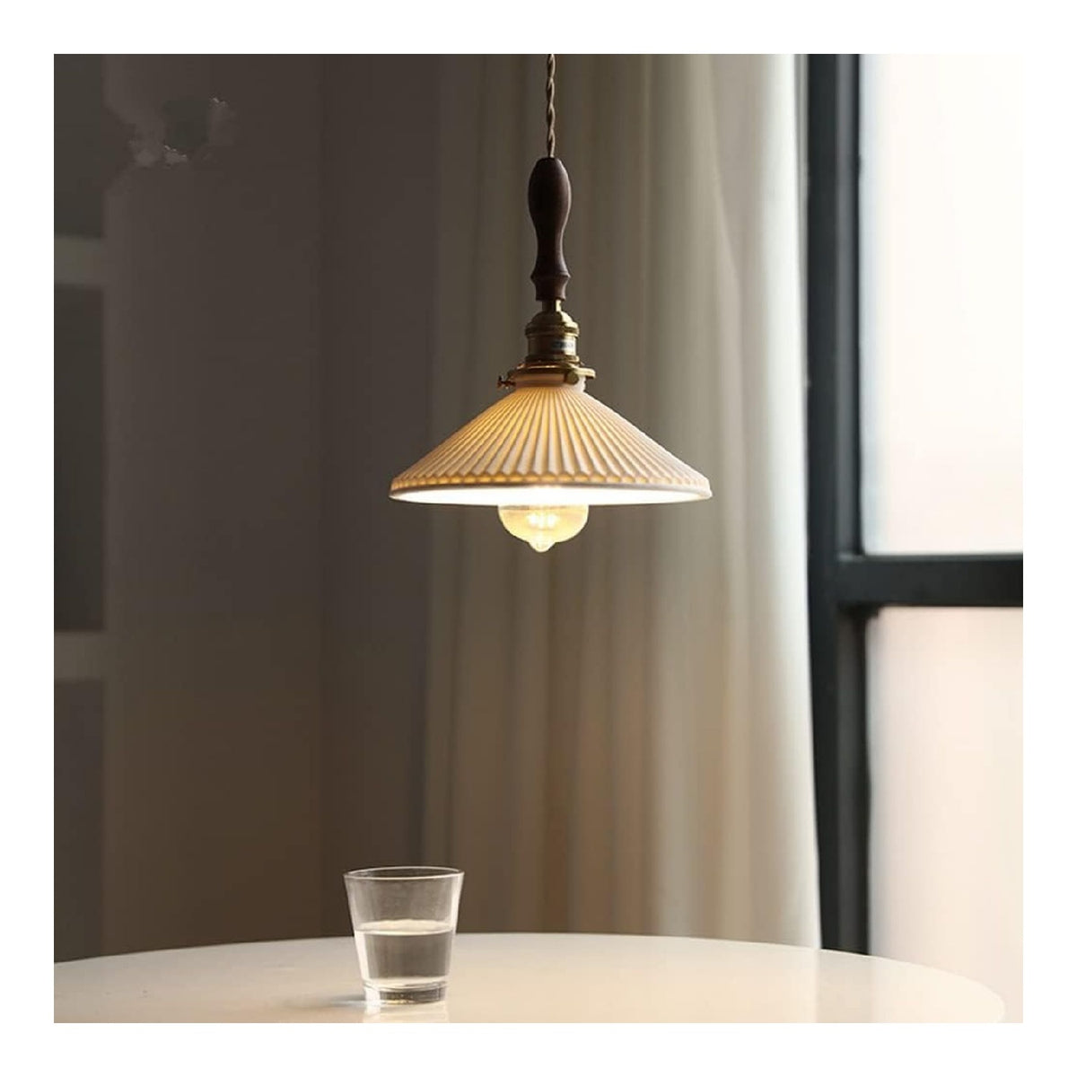 Lampada a sospensione finitura ottone LED integrato ottone