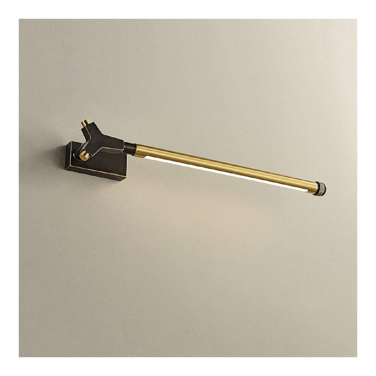 Applique da parete finitura ottone stile industriale nero