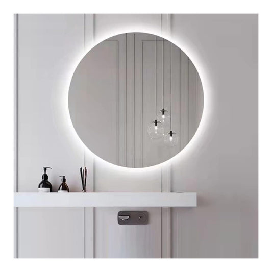 Illuminazione a parete EsEntL Specchio Bagno Illuminato Rotondo bianco