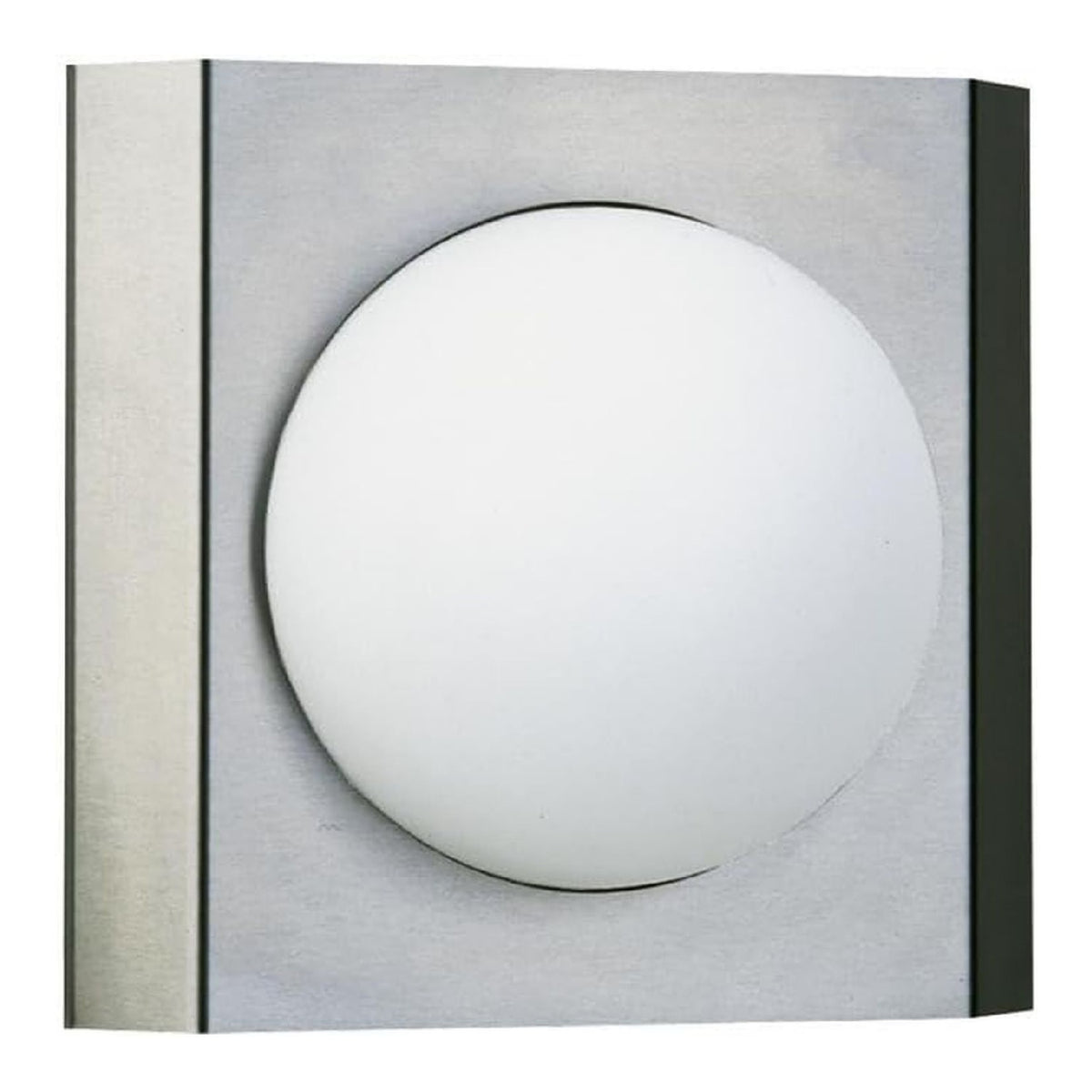 Applique da parete con diffusore in vetro argento