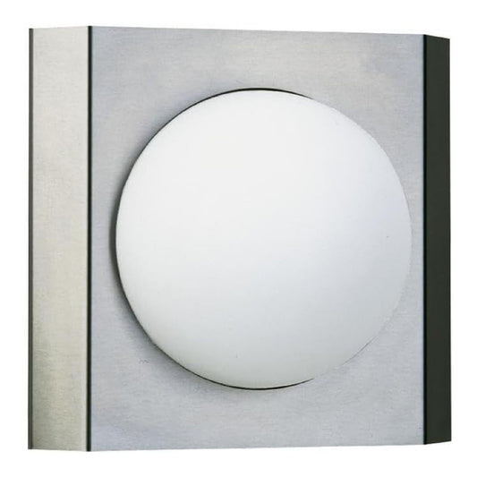 Applique da parete con diffusore in vetro argento