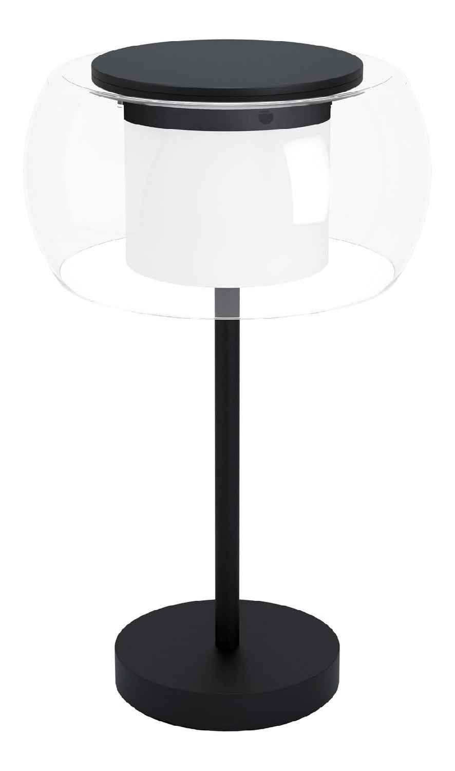 Lampada da tavolo 51 cm dimmerabile nero