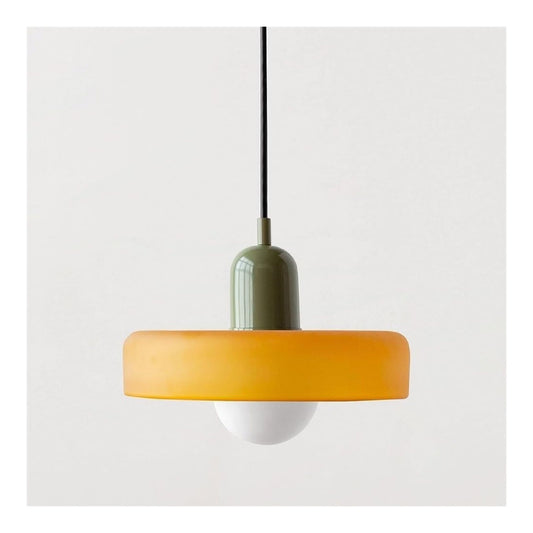 Plafoniera da soffitto 20 cm con diffusore in vetro nero