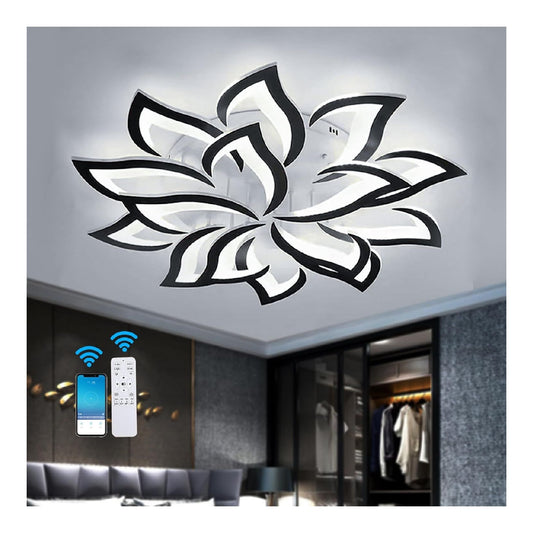 Lampadario decorativo Plafoniera Soffitto Lampadario Fiore,Lampadario Soffitto nero