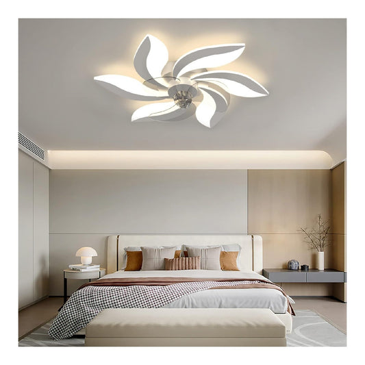 Ventilatore da soffitto con luce Ventilatore Soffitto Luce Telecomando bianco
