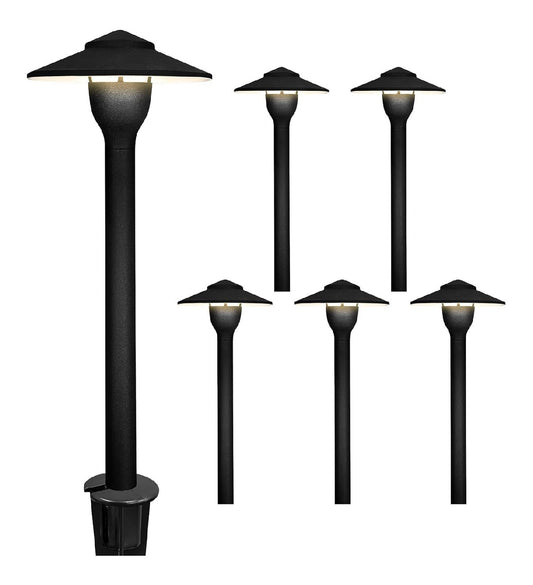 Lampada da esterno 99 cm in alluminio nero