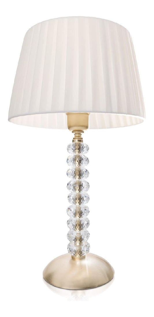 Lampada da tavolo 47 cm con cristalli oro