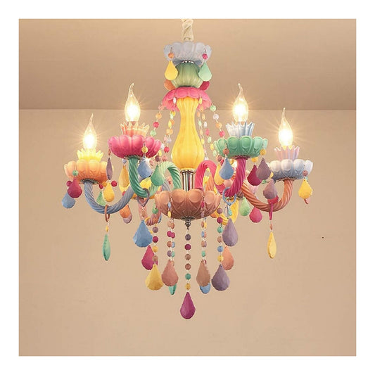 Lampadario a soffitto Lampadario Sospensione Cristallo Colorato Lampadario