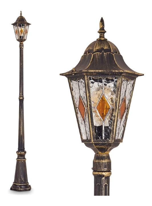 Lampada da terra 210 cm regolabile oro