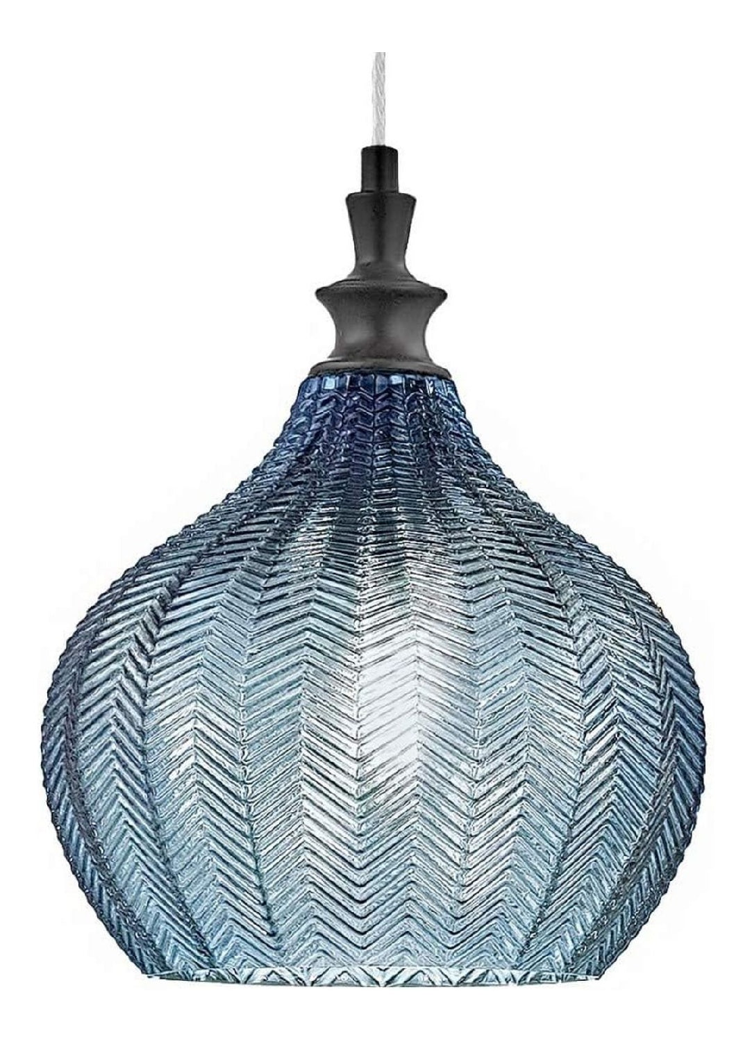 Lampadina regolabile con vetro nero Lampadario Moderno Luce Cleofe